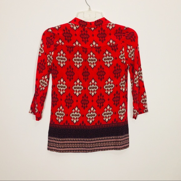 Maeve Button Down Blouse Size 4 - Picture 2 of 5